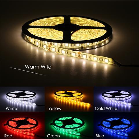 LED Light Strips Highlight 60 Light Beads Epoxy Waterproof Soft Strips - iztia