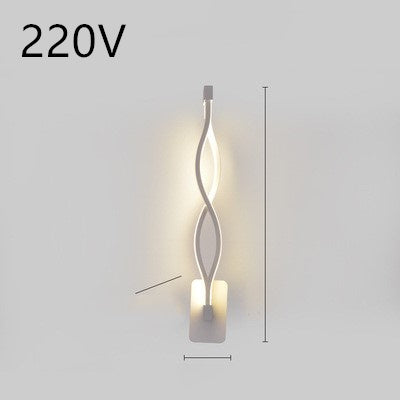 led wall lamp nordic minimalist bedroom bedside lamp - iztia