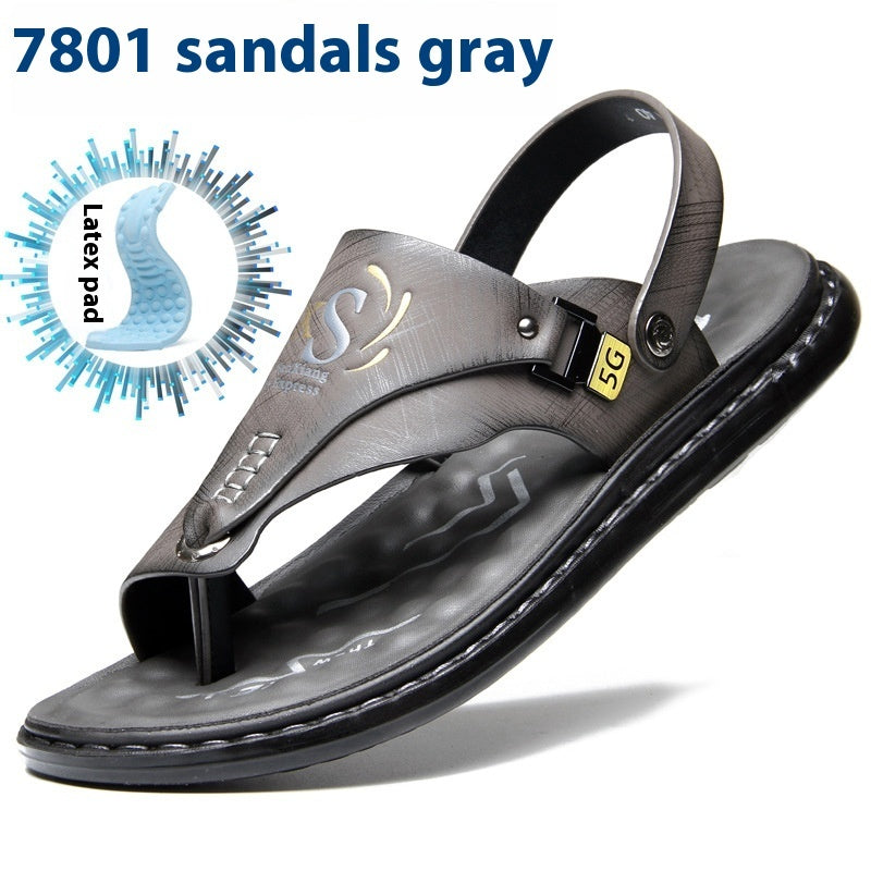 Men's Fashion Latex Soft Bottom Flip Sandals - iztia