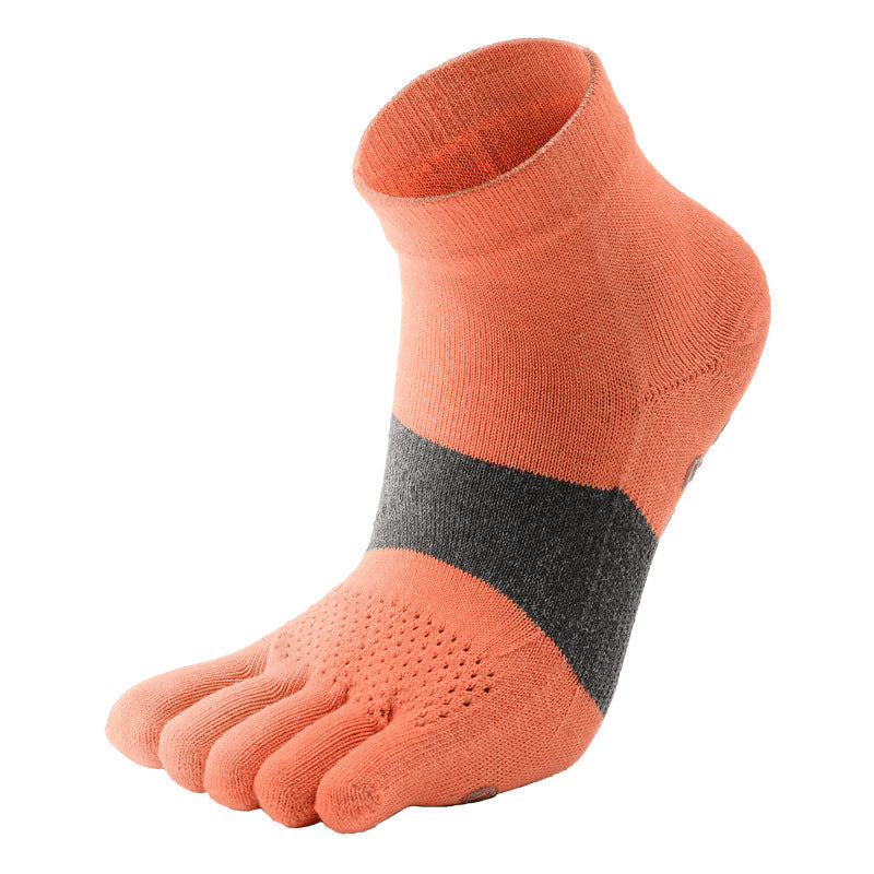 Breathable Marathon Running Antibacterial Yoga Five Finger Anti Slip Sports Socks - iztia