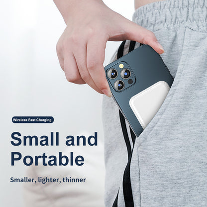 Mini Magnetic Power Bank 5000mAh Wireless - iztia