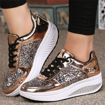 Sequin women's sneakers - iztia