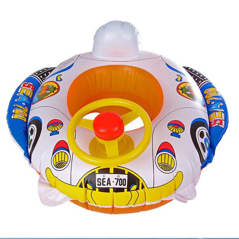 Brand New and High Quality Baby Kids Toddler Swimming Pool Swim Seat Float Boat Ring FUN Cartoon Designs - iztia