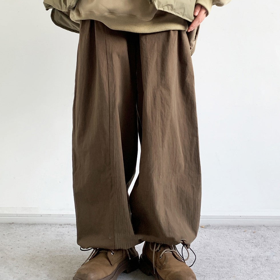 Solid Color BASIC Casual Pants Japanese-style Retro - iztia