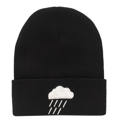 Fashion Fashionmonger Hip Hop Woolen Cap Creative Weather Embroidery Knitted Hat - iztia