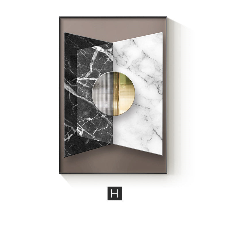 Abstract Geometric Canvas Painting Picture Home Decor Wall Poster - iztia