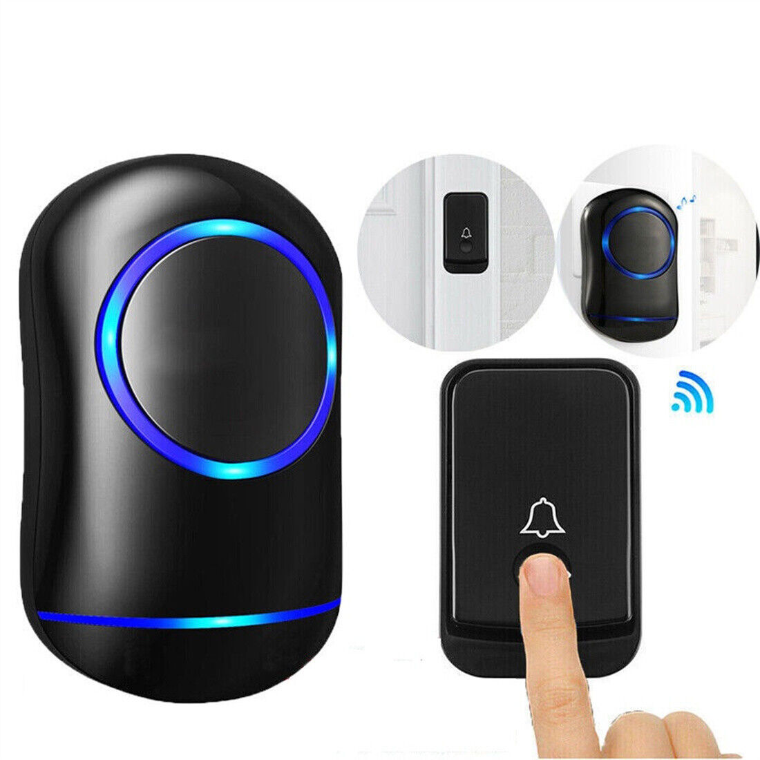 Wireless Door Bells Waterproof Long Range Plug In Home Cordless Doorbell - iztia