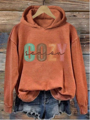 Men's Ladies Hoodie Letter Print Sweatshirt - iztia