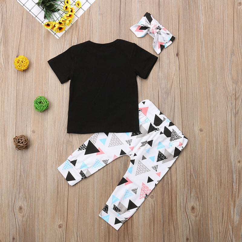 Short Sleeve  Trousers Three-piece Child - iztia