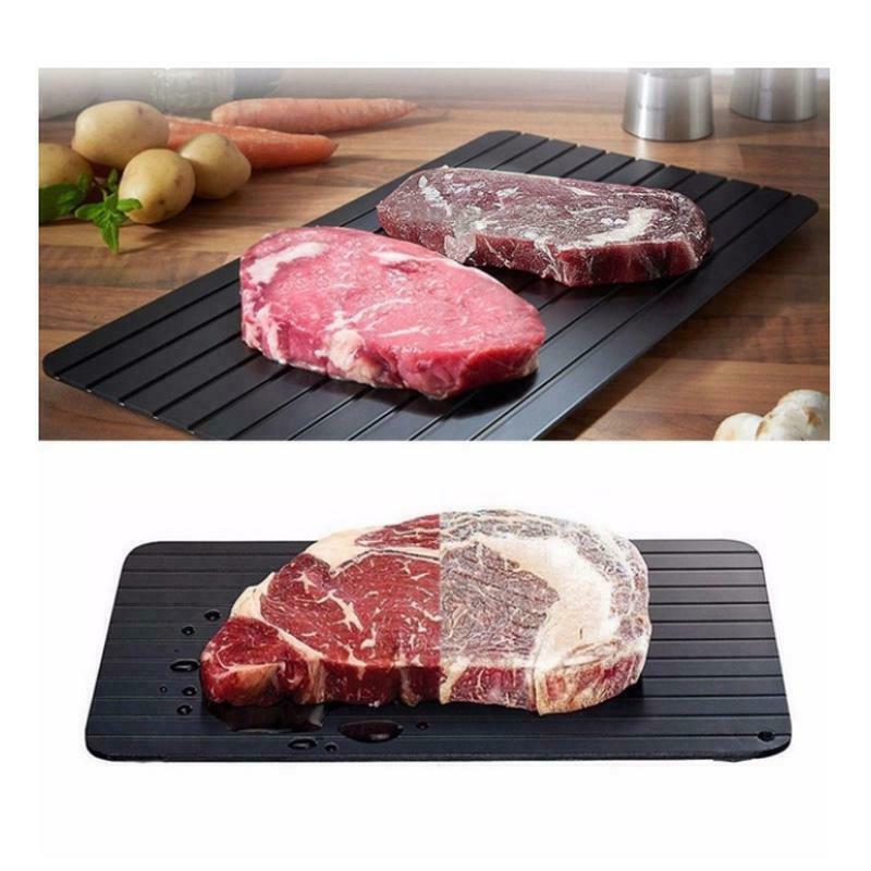 Fast Defrost Tray Fast Thaw Frozen Food Meat Fruit Quick Defrosting Plate Board Defrost Tray Thaw Master Kitchen Gadgets - iztia