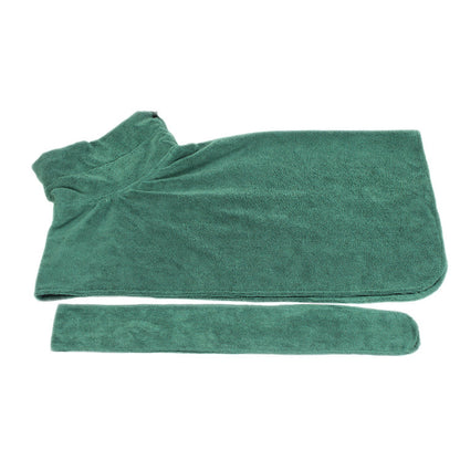 Absorbent Pet Bathrobe With Waist-wrapped Microfiber - iztia