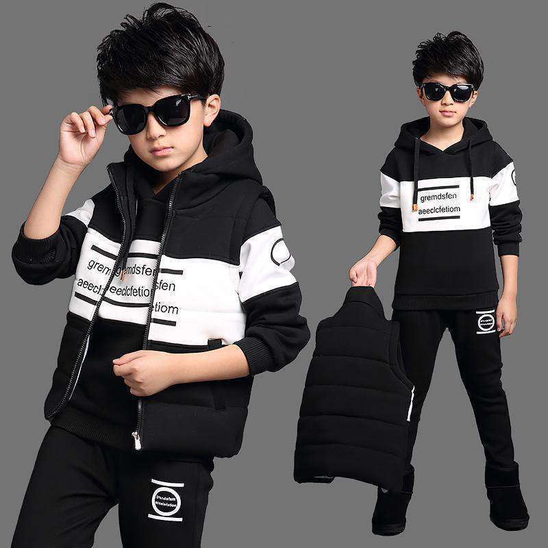 Boys Clothes Sport Suit Casual Boys Clothing 3ps Sets - iztia