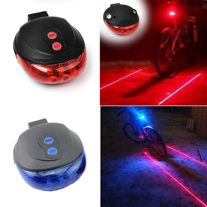 Bicycle Tail Light (5LED+2Laser) - iztia