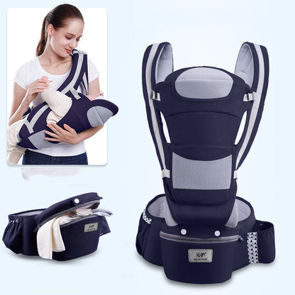 Ergonomic Baby Carrier Infant Baby Hipseat Carrier 3 In 1 Front Facing Ergonomic Kangaroo Baby Wrap Sling - iztia