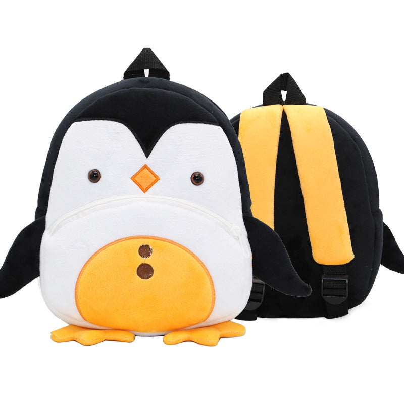 Cute Plush Backpacks Kindergarten Cartoon School Bags Children Animal Toys Bag - iztia