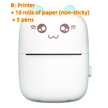 Mini Portable Printer: Bluetooth/WiFi Connectivity for Mobile Phone Photo Printing, Pocket-Sized for Students & Note Taking - iztia