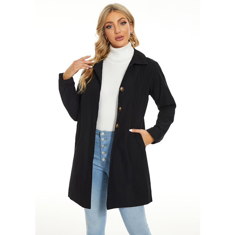 Small British Style Trench Women's Fashionable Temperament Coat - iztia