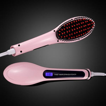 Paddle Brush Hair Straightener - iztia