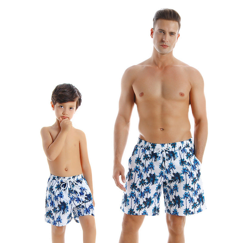 New Style Parent Child Swimwear Quick Drying Beach Pants - iztia