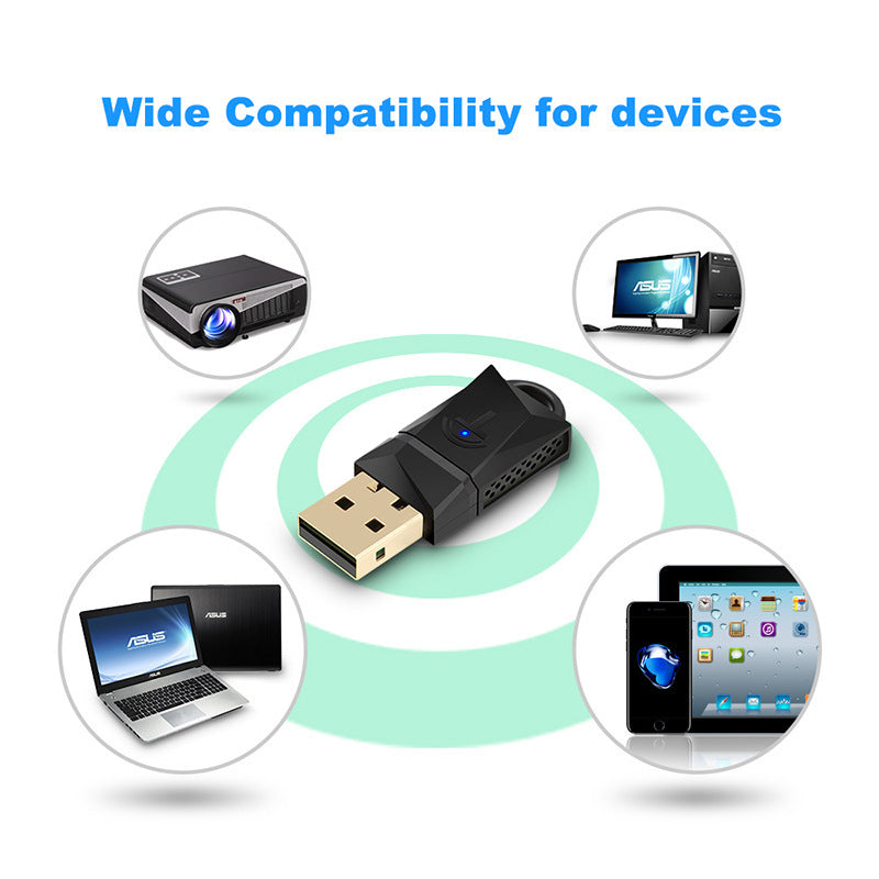 300 Mbps Wireless USB WiFi Adapter Portable Network Card - iztia