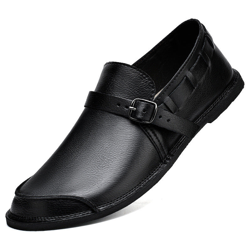 Men's Daily Soft Sole Leather Casual Shoes - iztia