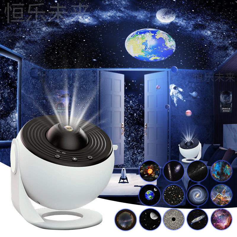 Night Light Galaxy Projector Starry Sky Projector 360 Rotate Planetarium Lamp For Kids Bedroom Valentines Day Gift Wedding Deco - iztia