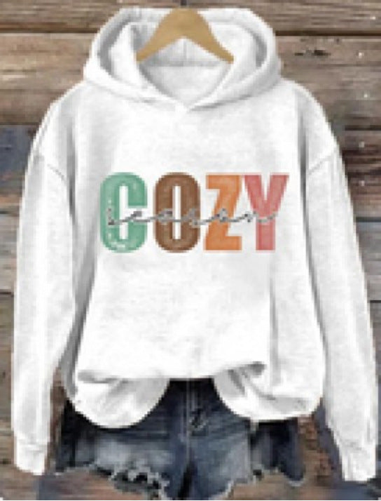 Men's Ladies Hoodie Letter Print Sweatshirt - iztia