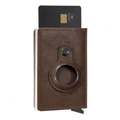 Multifunctional Card Holder Airtag Men's Short Card Holder Wallet Air Tag - iztia