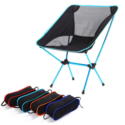 Travel Ultralight Folding Chair Superhard High Load Outdoor Camping Chair Portable Beach Hiking Picnic Seat Fishing Tools Chair - iztia