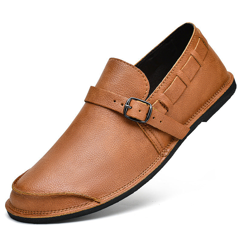 Men's Daily Soft Sole Leather Casual Shoes - iztia