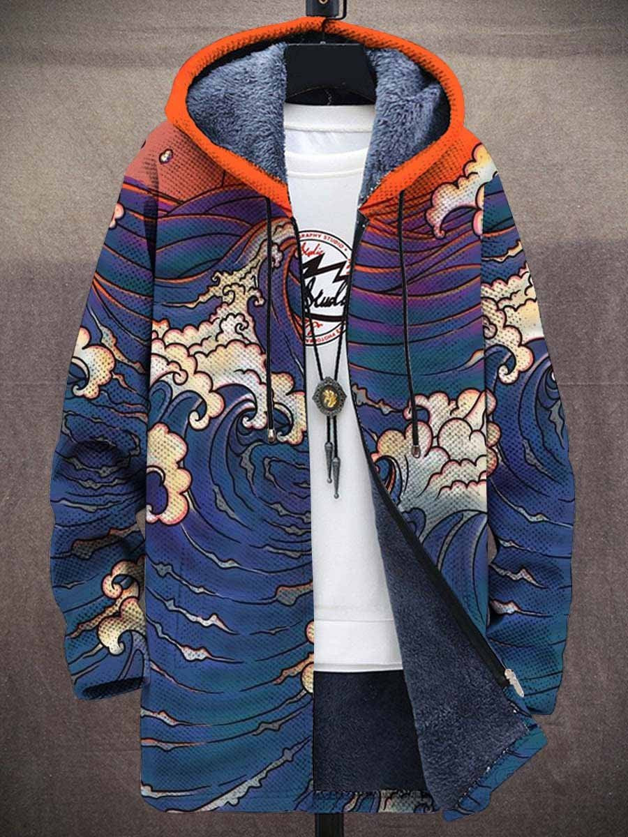 Men's Digital Printed Stand Collar Jacket - iztia