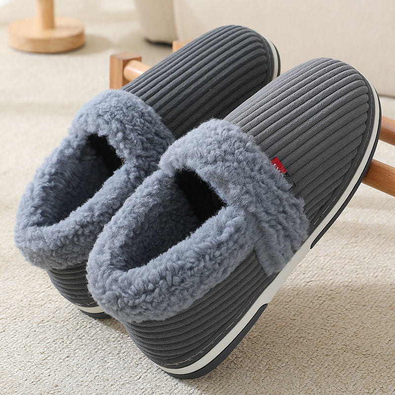 Heat Patches Heel Cotton Slippers Men's - iztia