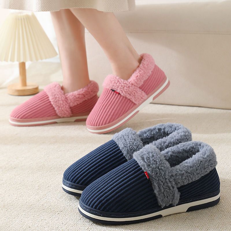 Heat Patches Heel Cotton Slippers Men's - iztia