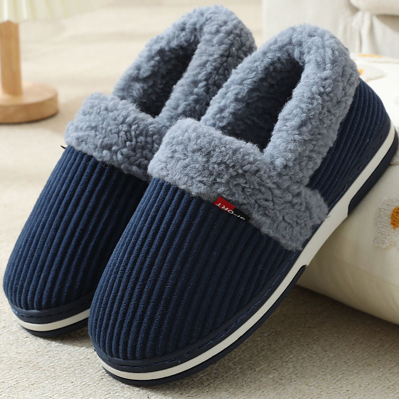 Heat Patches Heel Cotton Slippers Men's - iztia