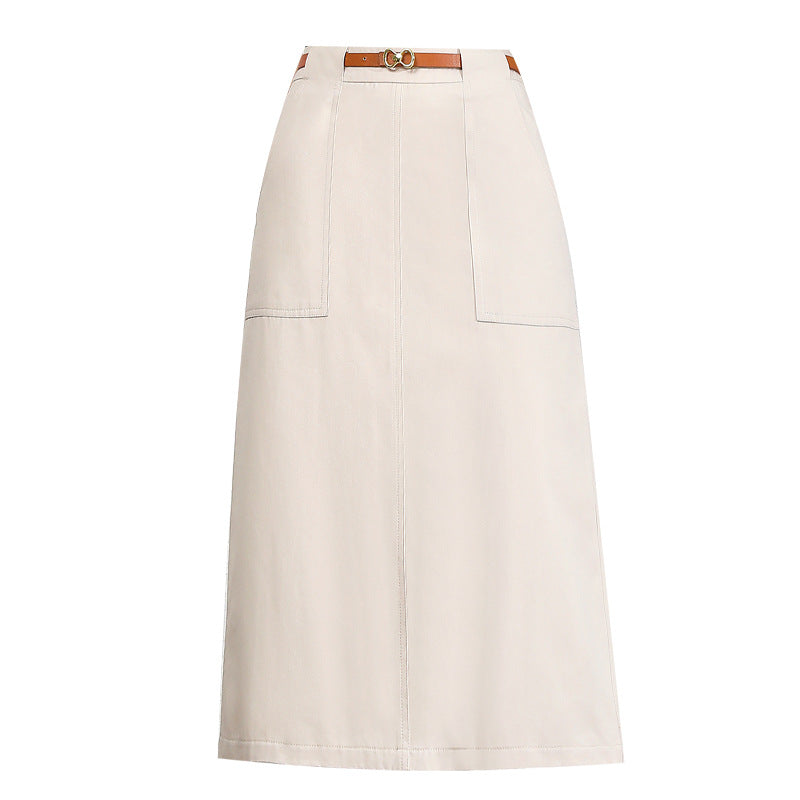 A- Line Temperament Women's Professional Midi Skirt - iztia