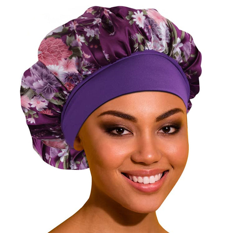 Leopard Print Shower Cap Female Print Chemotherapy Hat - iztia