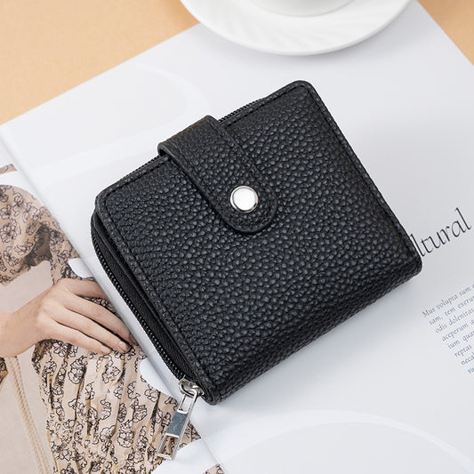 Lychee Pattern Women's Wallet Fashion Multi-card-slot - iztia