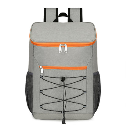 Zipper Reflective Stripe Backpack Heat Insulation Cold Insulation - iztia