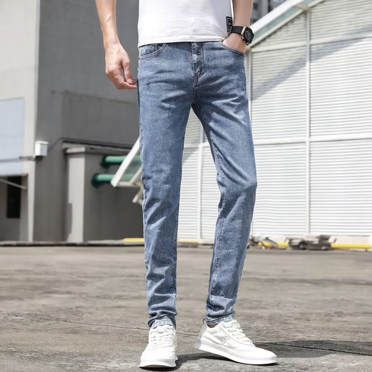 Light-colored Jeans Men's Korean-style Stretch - iztia