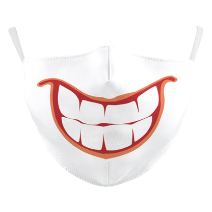 Digital Printing Halloween Clown Funny Double Outdoor Dust Mask - iztia