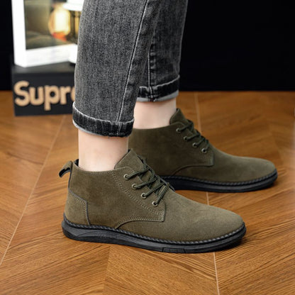 British Style Outdoor Student Casual High-top All-matching Trendy Men's Martin Boots - iztia