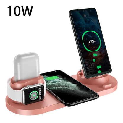 Wireless Charger For IPhone Fast Charger For Phone Fast Charging Pad For Phone Watch 6 In 1 Charging Dock Station - iztia