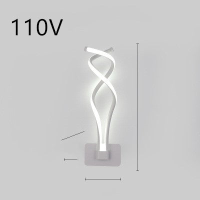 led wall lamp nordic minimalist bedroom bedside lamp - iztia