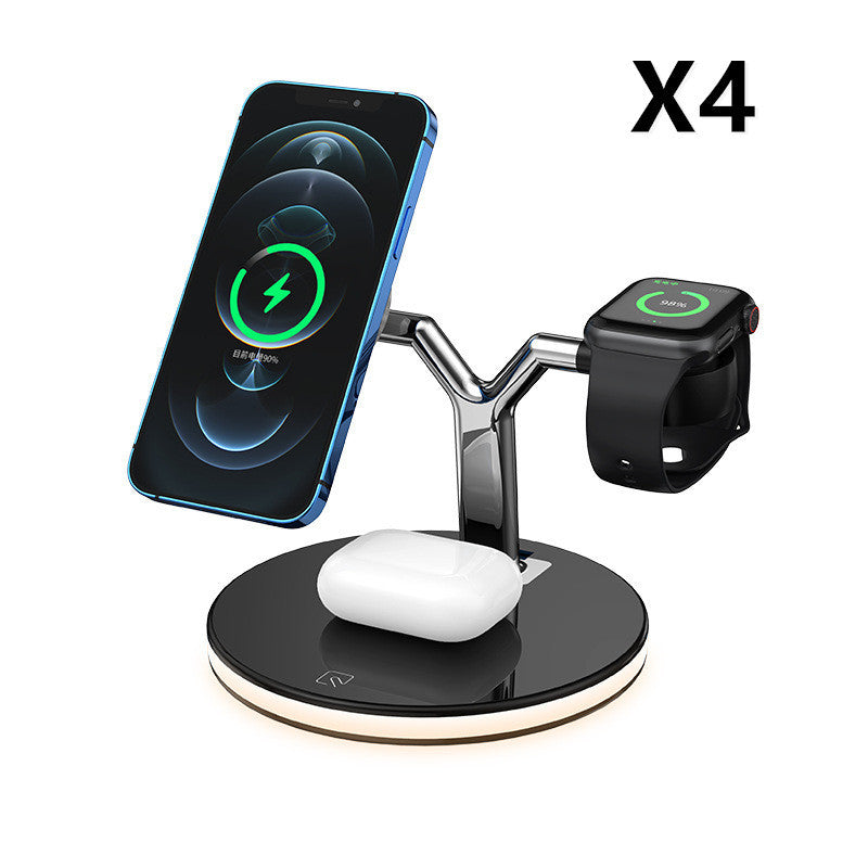 Compatible with Apple, 3 In 1 Magnetic Wireless Charger 15W Fast Charging Station For Magsafe Chargers - iztia