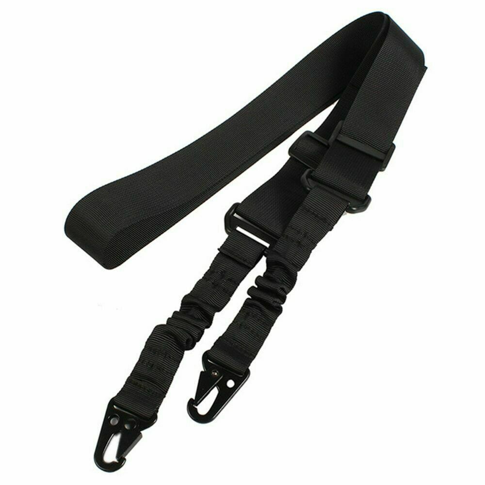 Tactical Rifle Sling Gun Shoulder Strap 2 Point Hooks One Single Strap Hunting - iztia