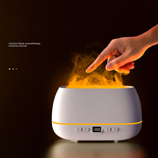 Dropshipping 3D Flame Humidifier 200ml USB Flame Aroma Diffuser Household Humide Aromatherapy Diffuser - iztia