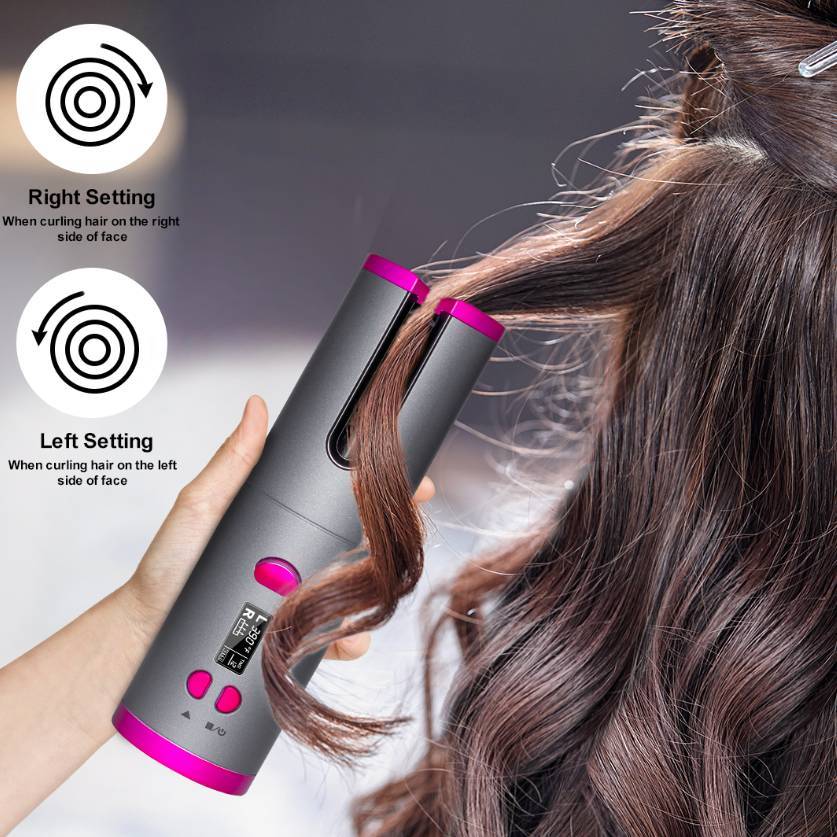 Curling Iron USB Wireless Multifunctional Charging Curler - iztia