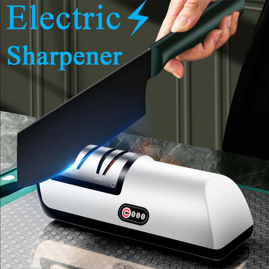 USB Rechargeable Electric Knife Sharpener Automatic Adjustable Kitchen Tool For Fast Sharpening Knives Scissors And Grinders Gadgets - iztia