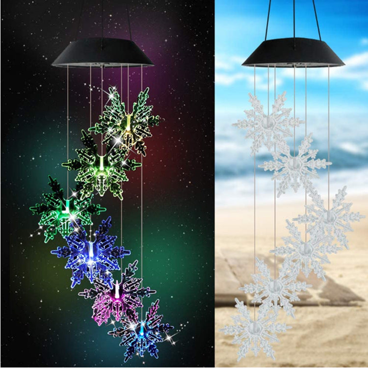 Outdoor Solar Wind Chime Lamp Hummingbird Butterfly Ball Wind Chime Garden Decoration - iztia