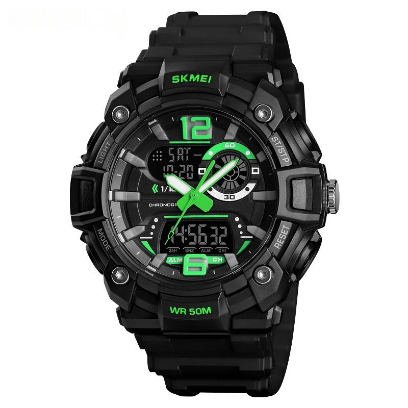 Black Gold Multi-functional Waterproof Men's Electronic Watch - iztia